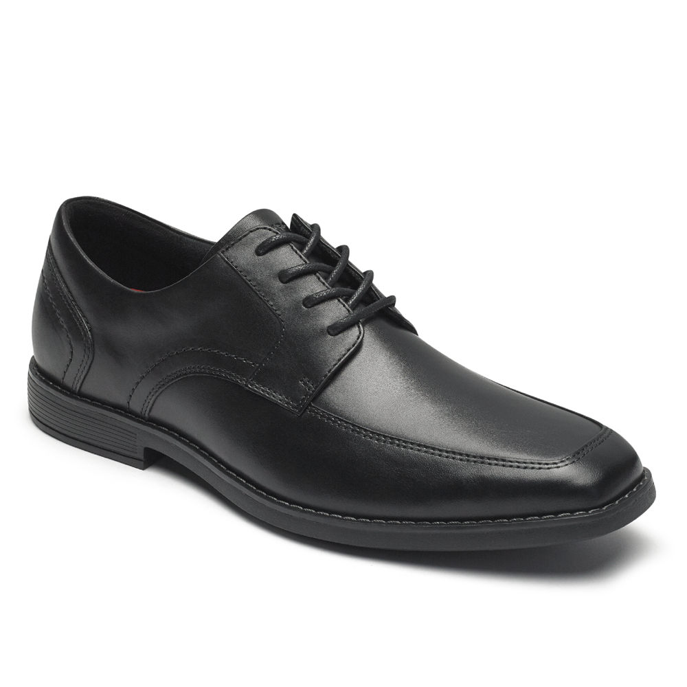 Rockport Mens Oxfords Black - Wighton Apron Toe - UK 176-PXTUHI